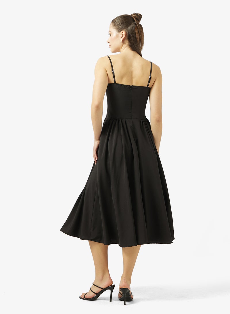 جينجر فستان بتصميم أميرة بياقة قلب وكورسيه - Image 2